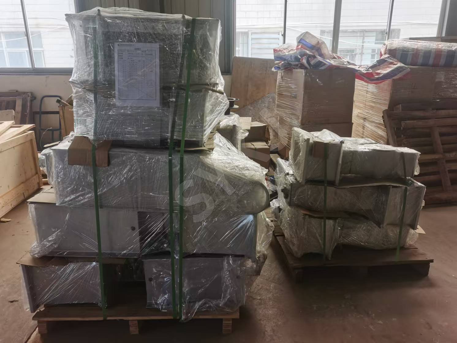 无锡某电子三厂二期RTO系统工事第六批风阀和软接产品出厂